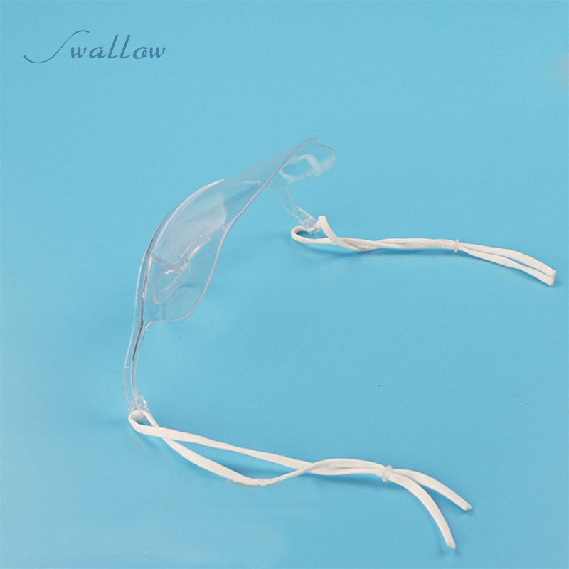 Plastic Anti-Fog Mouth Cover Transparent Mouth Shield for Food Service