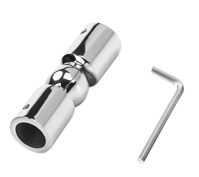 OEM Bathroom Stainless Steel Glass Hardware Shower Accessory Tube to Tube Joint Fitting Rod Connector Glass Clamp