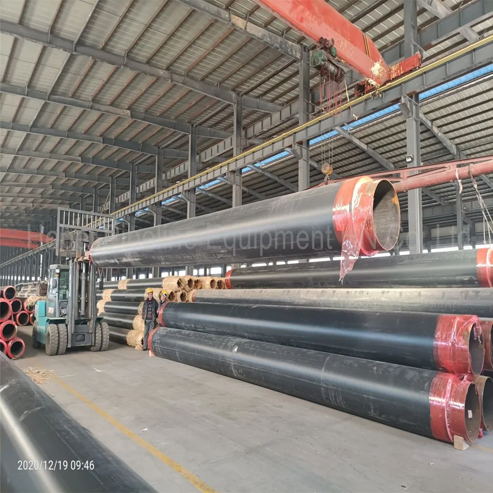 Pre-Insulated Steel Pipe Polyurethane Foam Insulation and HDPE Casing
