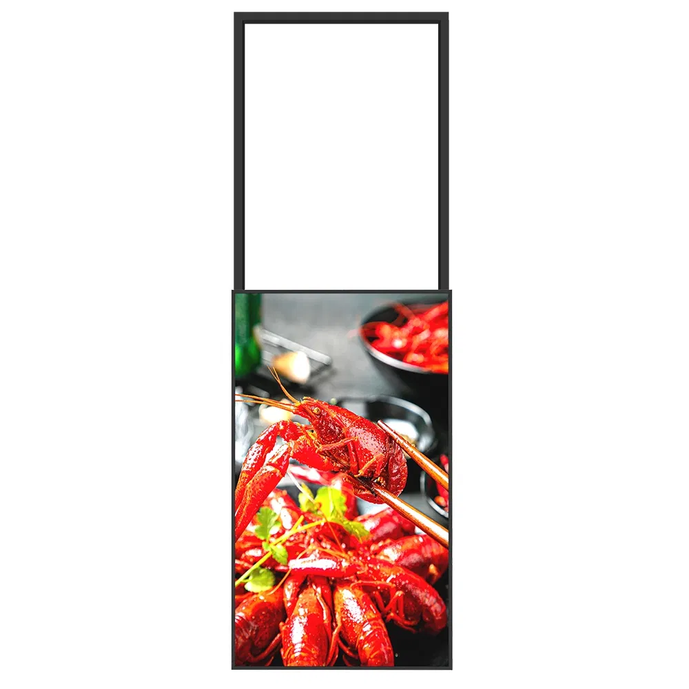 2500nits 86" Digital Hanging LCD Display Window Facing Android Digital Signage