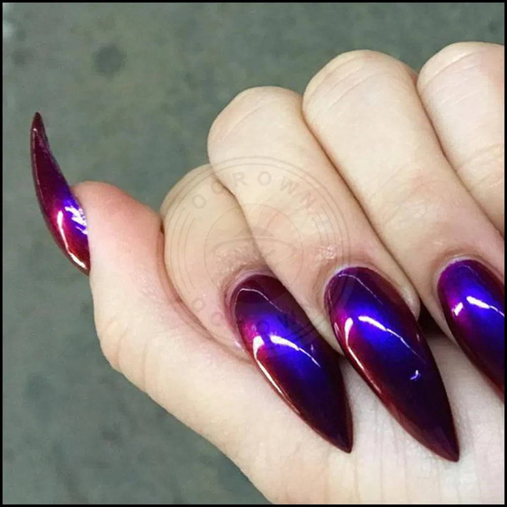 Blueberry Mirror Chrome Chameleon Mirror Manicure Pigment