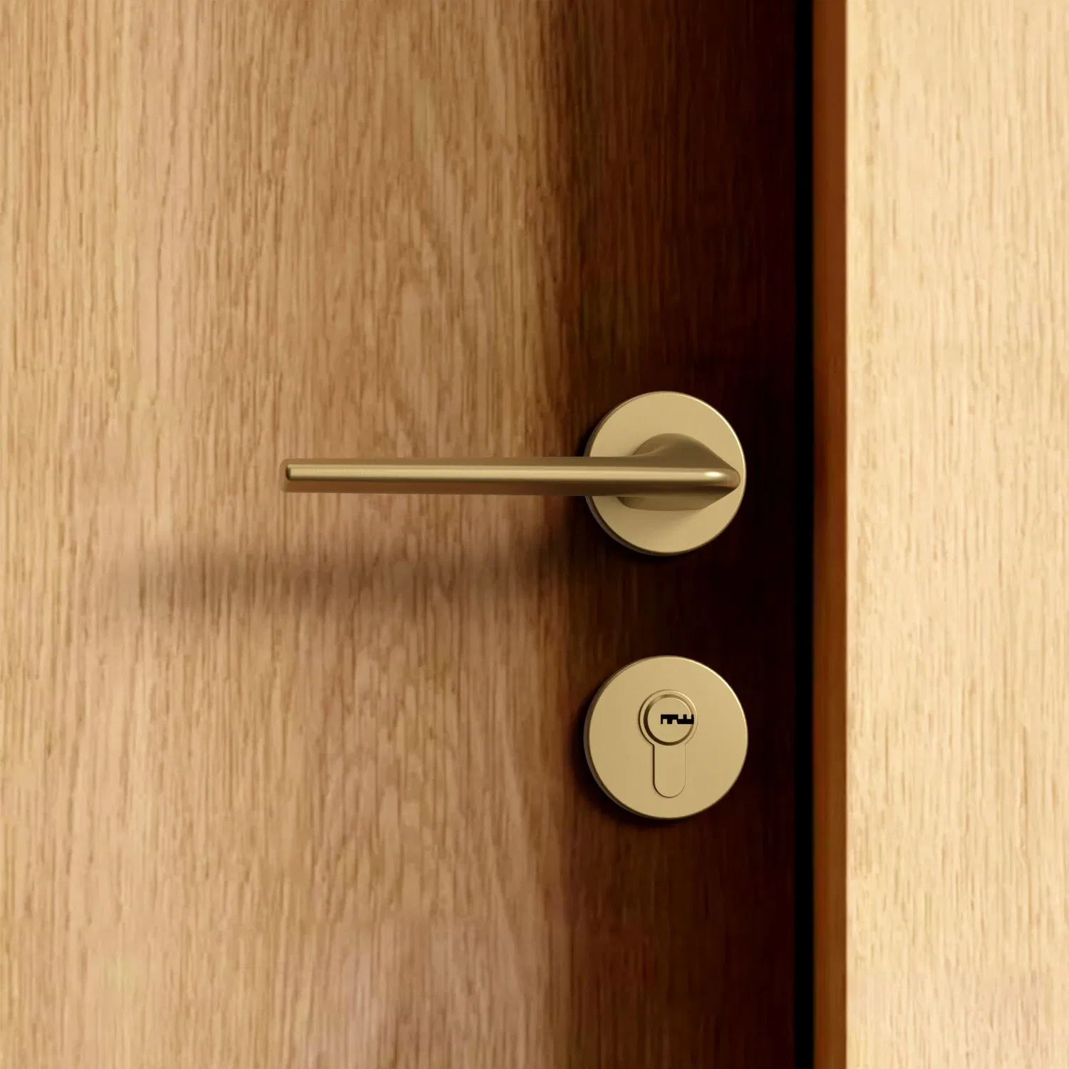 Premium Minimalist Zinc Alloy Lever Door Handle for Interior Wooden Doors Customized at Factory Price