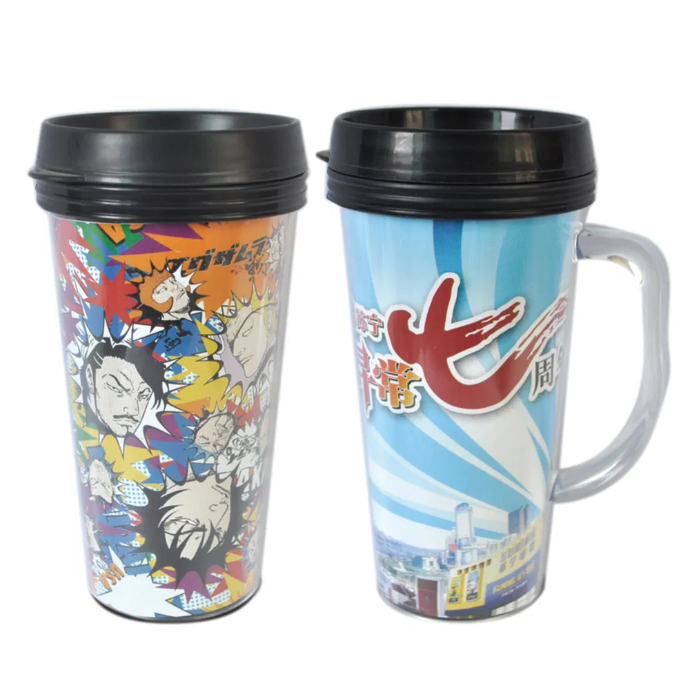 Двухслойная пластиковая кружка 16 oz для промо