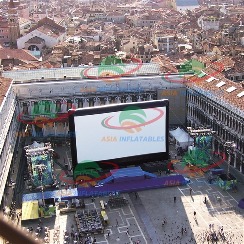 Large Theater Open Air Inflatable Projector Movie Screen for Fun