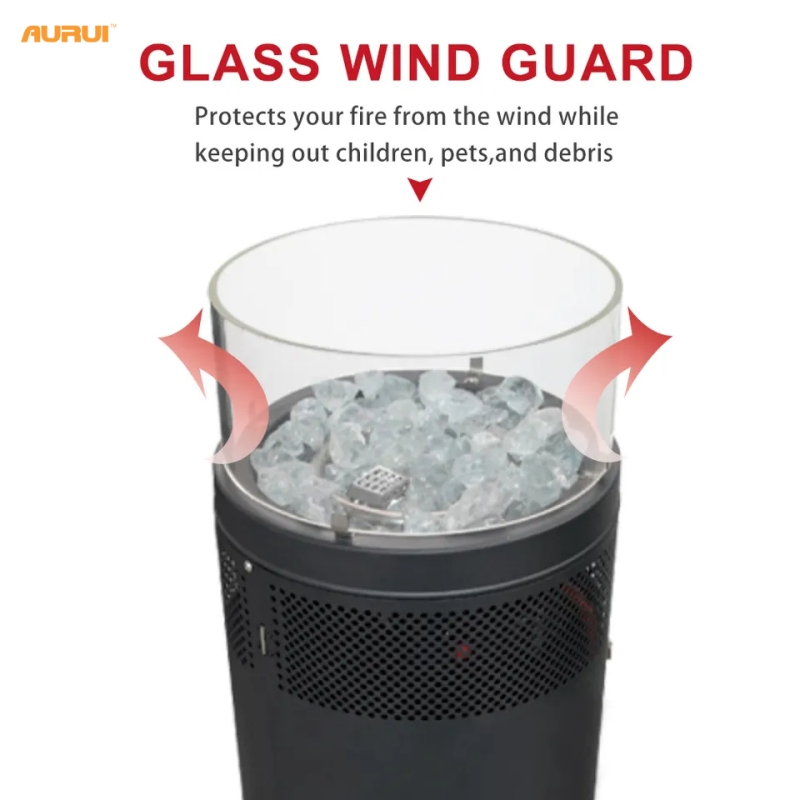 Fair Price Circular Outdoor Camping Propane Beautiful Garden Round Gas Fire Pit