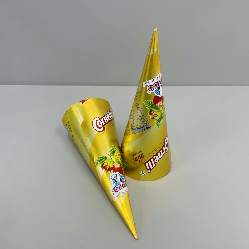 Custom Printed Disposable Food Grade Ice Cream Cone Packaging