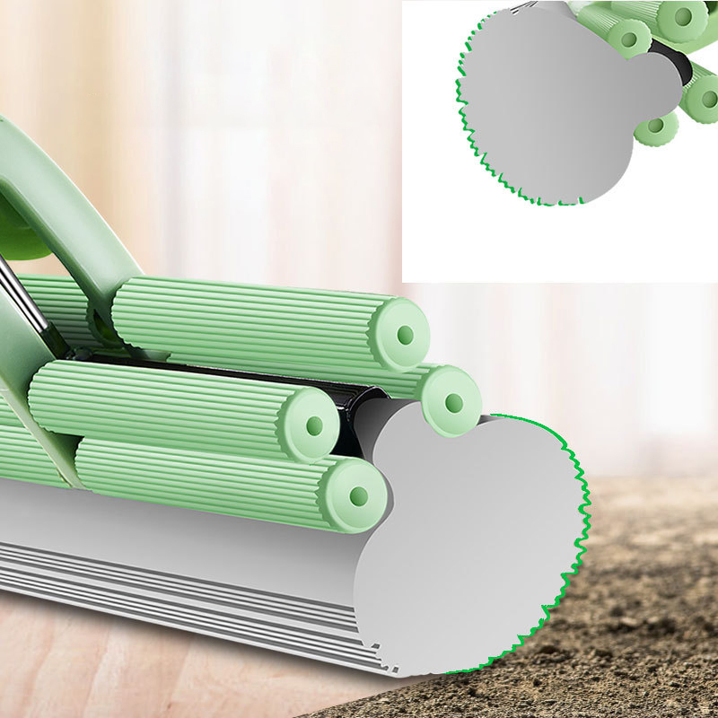 Wholesale Mops Cleaning Floor Mini Sponge Mop Hand-Free Self Squeeze Mop Sponge PVA Sponge Mops Cleaning Floor Mop Easily Dry Wringing