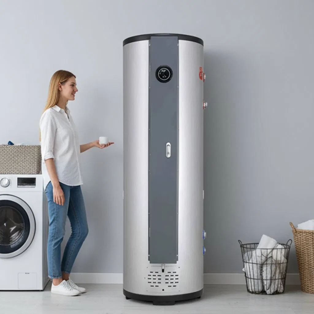 Газовая колонка 100л для дома с непрерывной подачей горячей воды