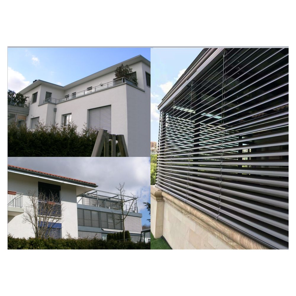 Home Outdoor Automatic Shutters Aluminum Sunshade Blinds