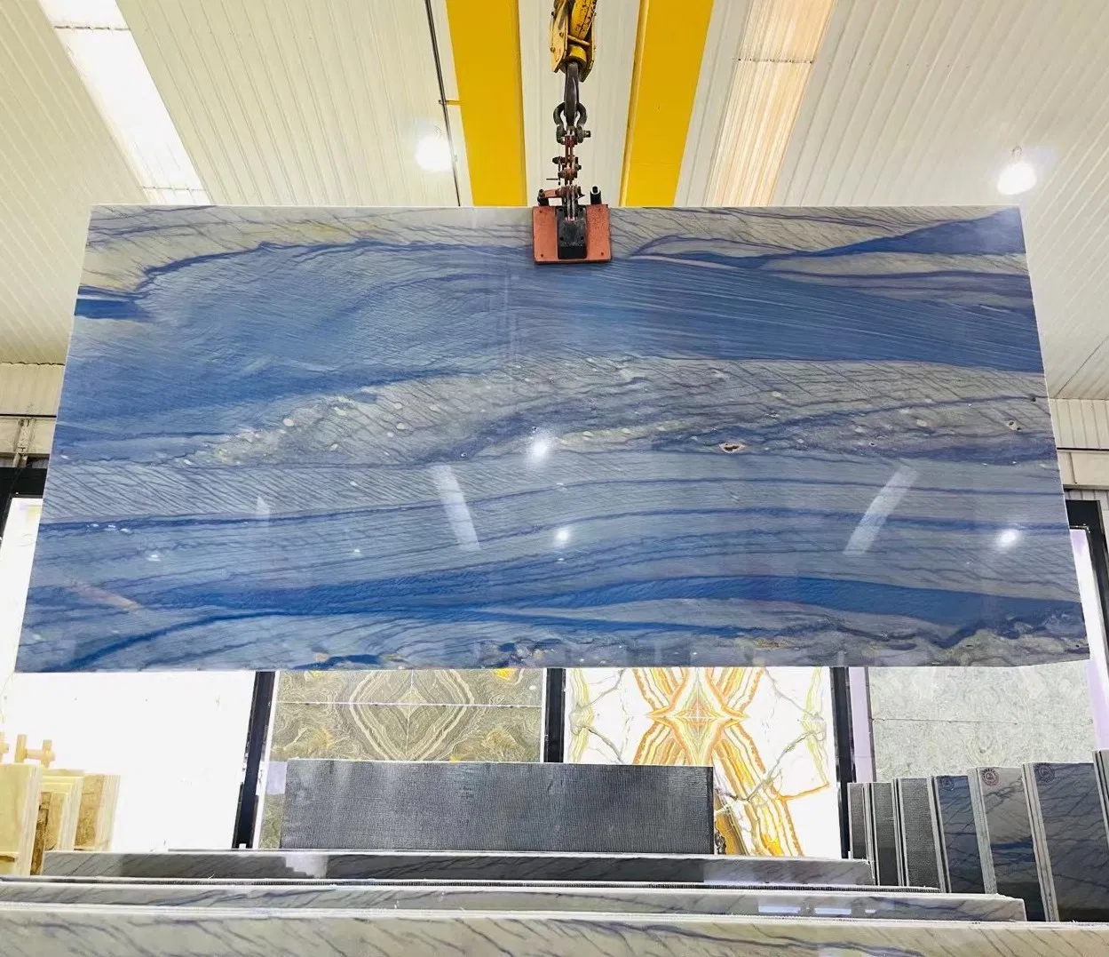 Crystal Marble Slabs Brazilian Blue Marble Tiles Project Home Decoration