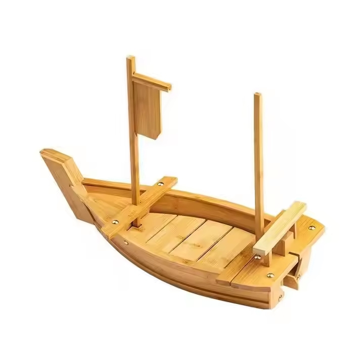 Bamboo & Wood Sushi Boat 90cm
