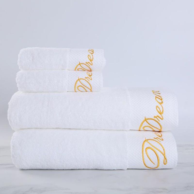 High Quality 100% Cotton Hotel Bath Towel Dobby with Customized Logo