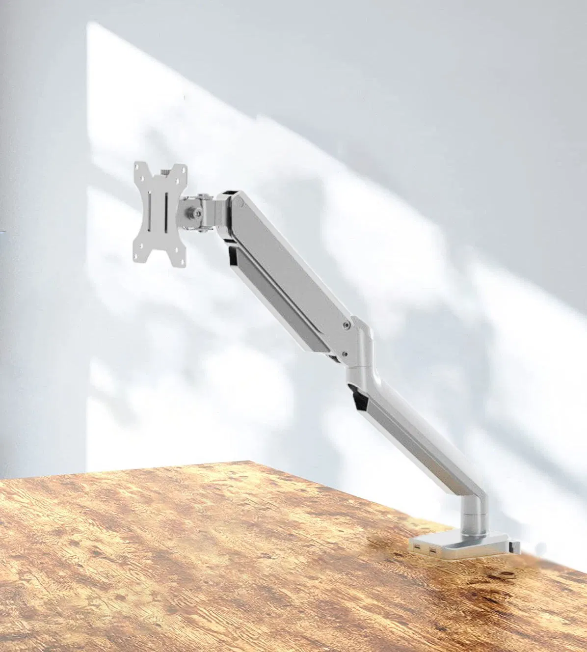 AG8-21 High Quality Aluminium Adjustable Flexible Single Gas Spring Laptop Computer Monitor Stand Lcdmonitor Arm