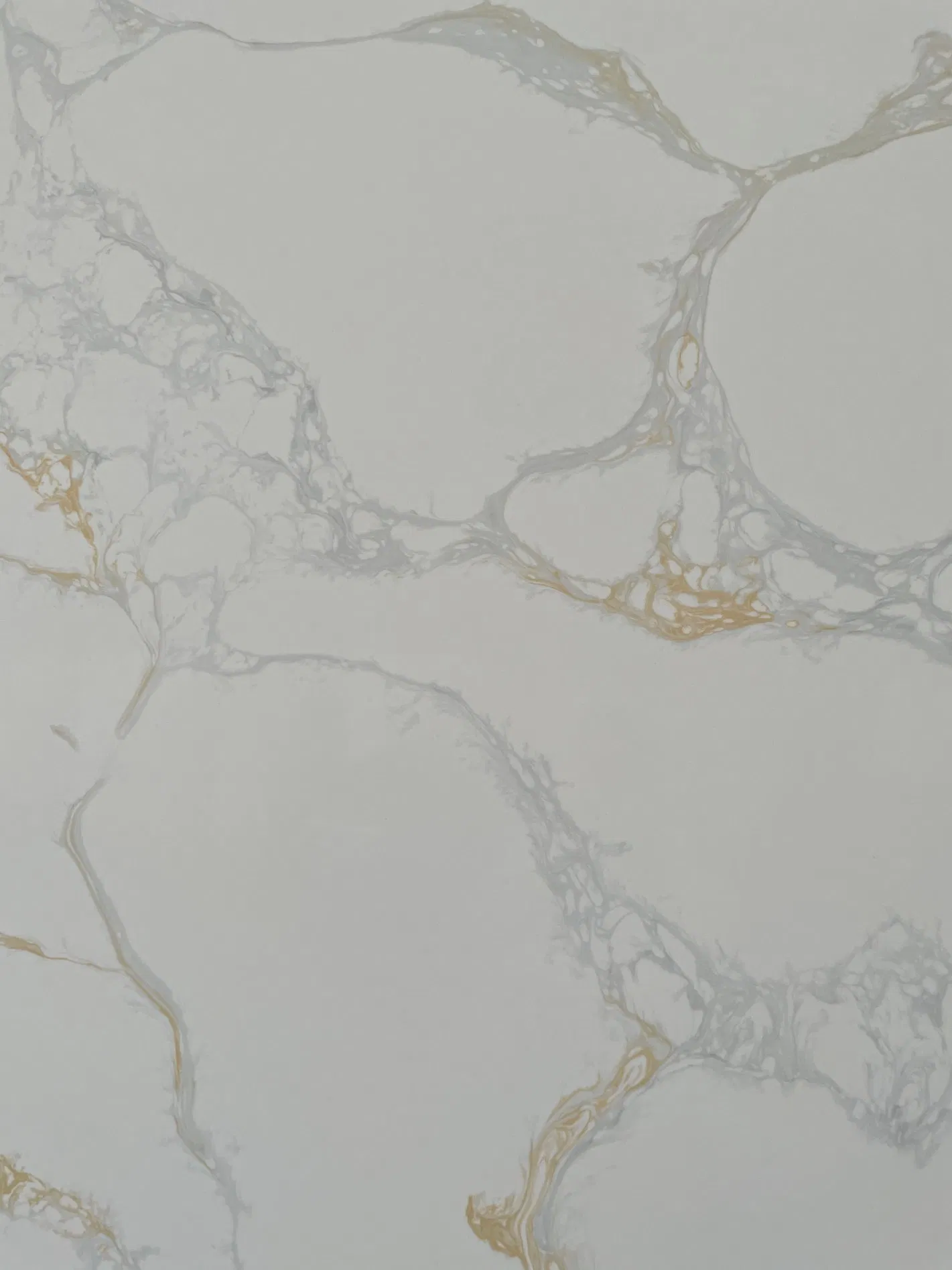 Marble Look Calacatta White Artificial Stone Quartz Slabs for Countertop/Vanity/Top/Wall