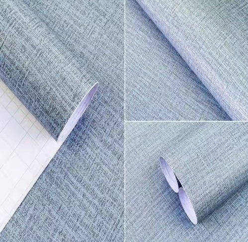 Eco-Friendly Linen Texture Foam Wall Sticker Self-Adhesive Home Office Decor