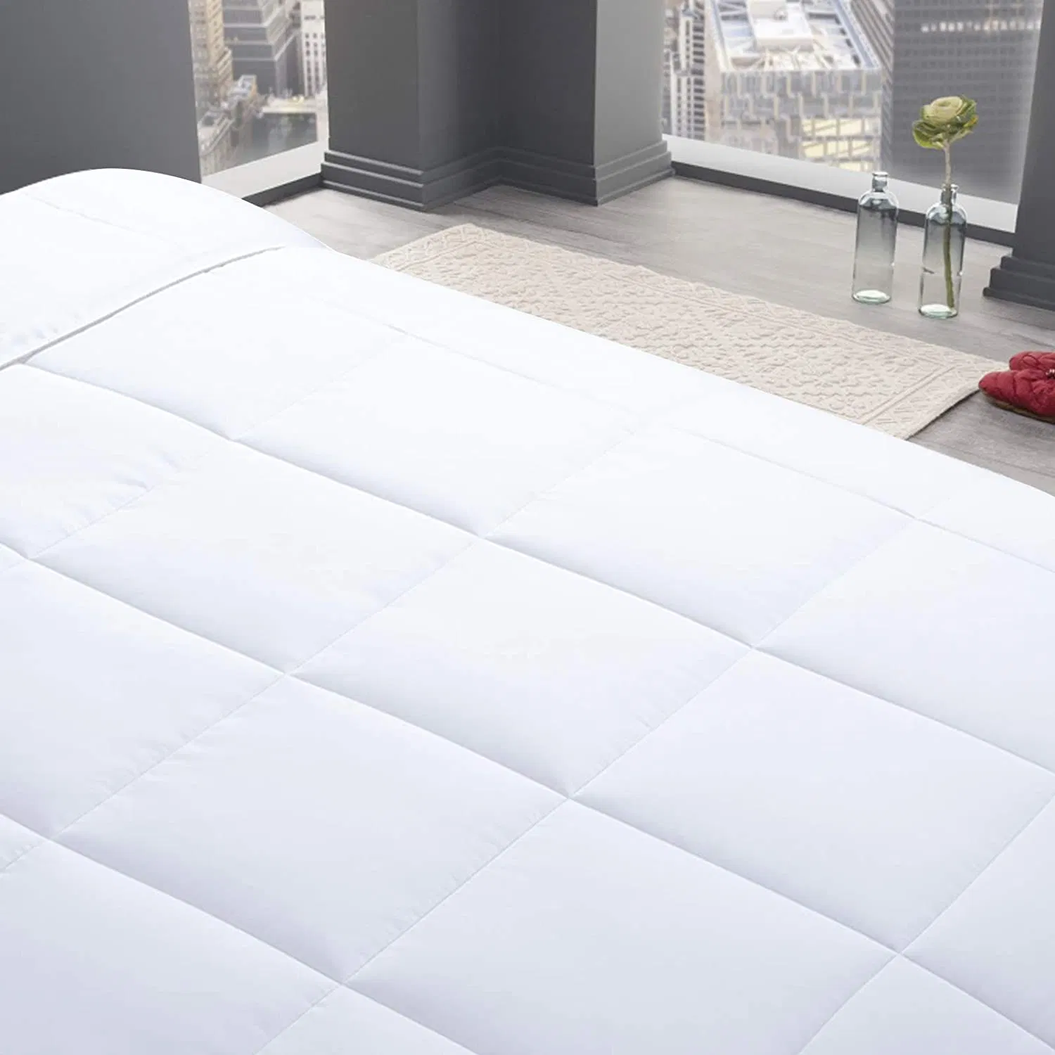 Luxury Bamboo Cooling 3 Comforter Set, All Season Down for Sleeping