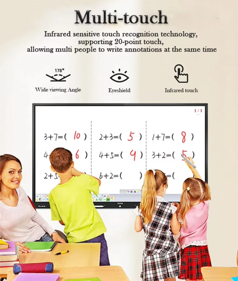 Interactive Whiteboard All in One Touch Screen Interactive Interactive Flat Panel for Education