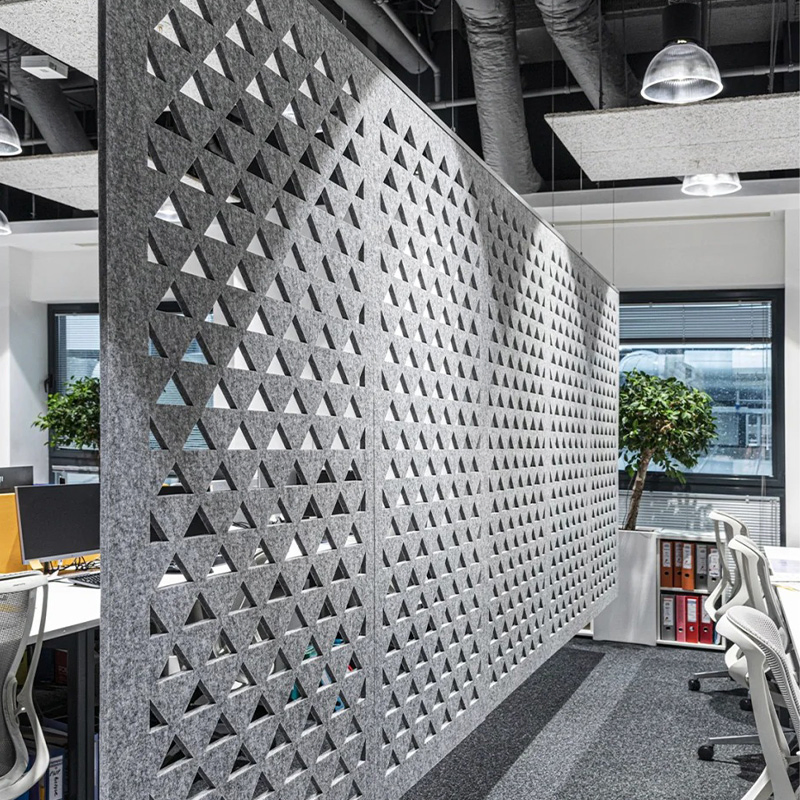 Eco-Friendly Polyester Fiber Acoustic Panels Formaldehyde-Free Renovation