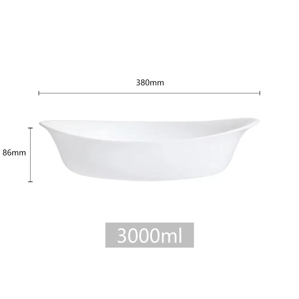 Versatile 3000ml Opal Glassware Bakeware Dish for Perfect Roasting Every Time