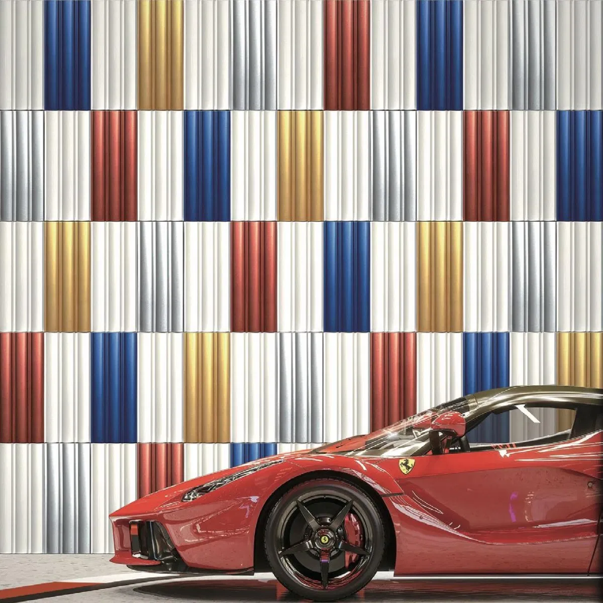 3D strong Concrete Bricks for room office hall interior exterior Wall cladding fireproof Eco-Friendly Bamboo 150*300*8mm
