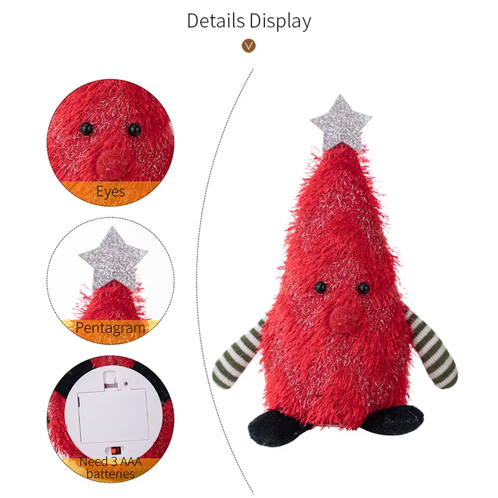 Новогодняя ёлка с LED подсветкой, настольный декор