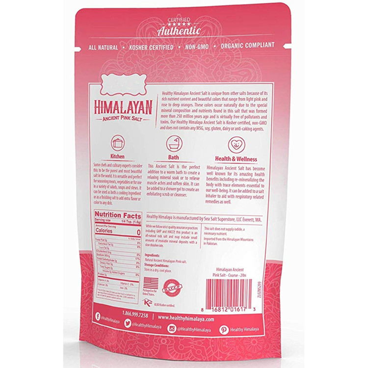 OEM ODM Custom Premium Himalayan Pink Coarse Salt