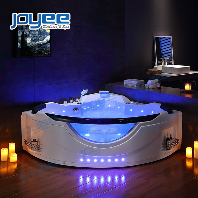 Угловая ванна Joyee Mini с гидромассажем и ТВ для двоих