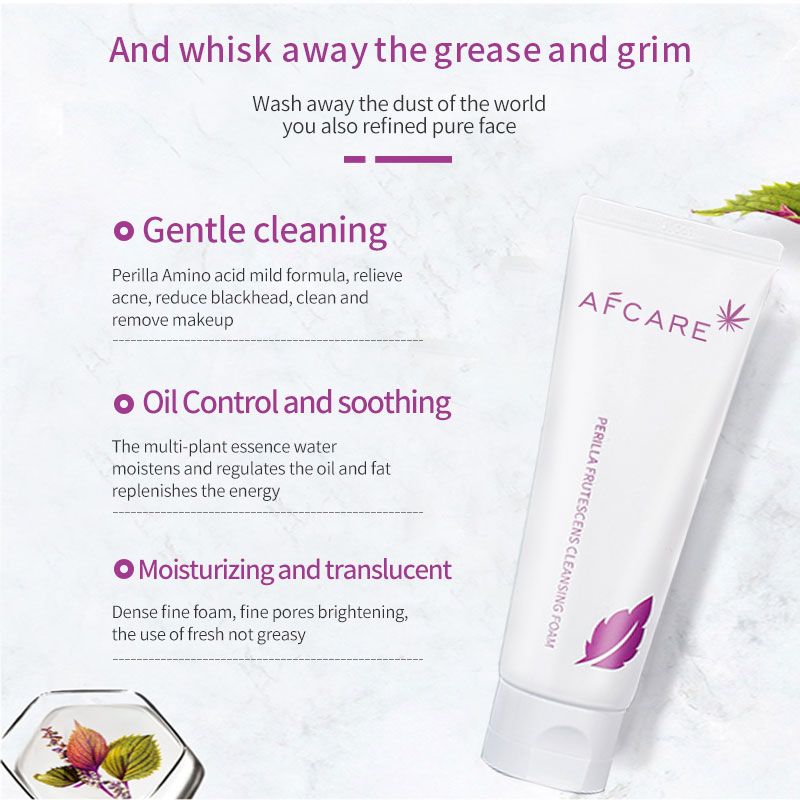 Private Labe Amino Acid Facial Cleanser Moisturizing Organic Ingredients Whitening Face Skin Care Cleanser