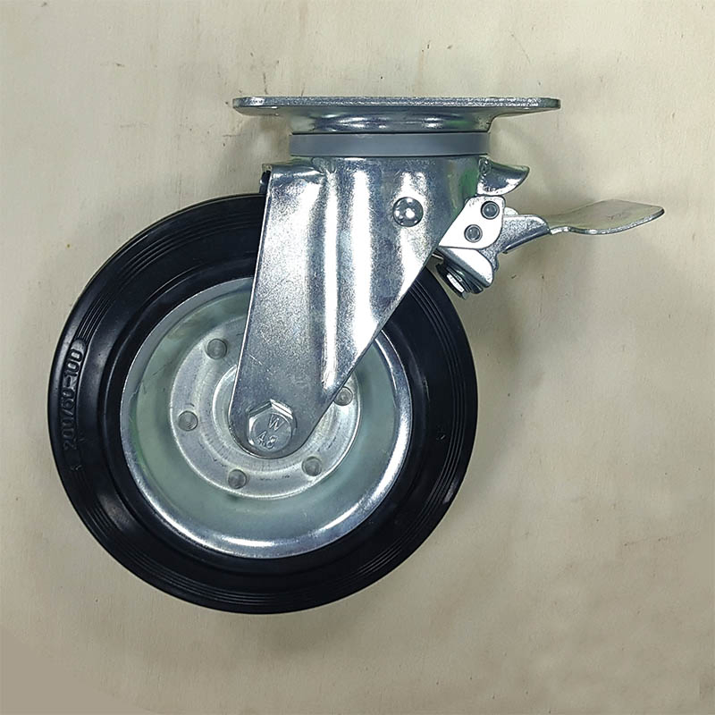 Garbage Bin Wheel Caster 6" Castor Wheel Caster Wheels for Dust Bins