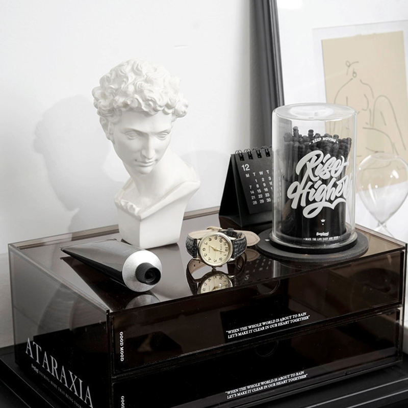 Partner New Trends Thick Ultra Clear Acrylic Display Box for Personal Collection Storage Display