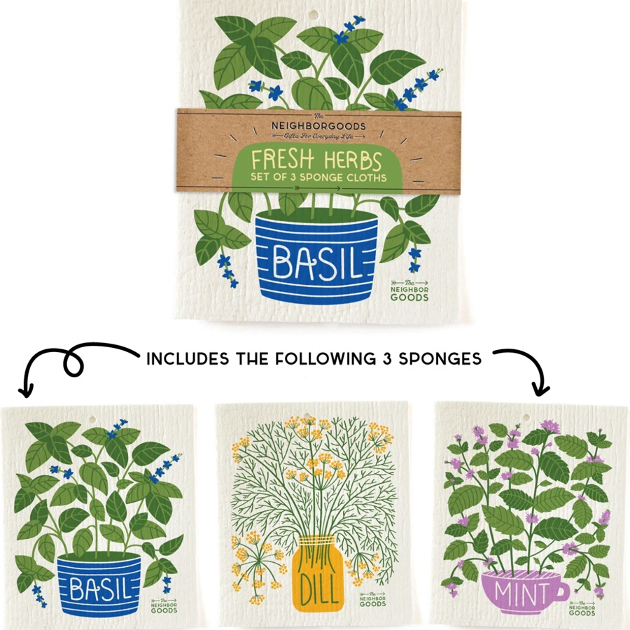 Swedish Dish Cloths (10 pack) Oversized, Assorted Prints, Reusable & Compostable Dishcloth