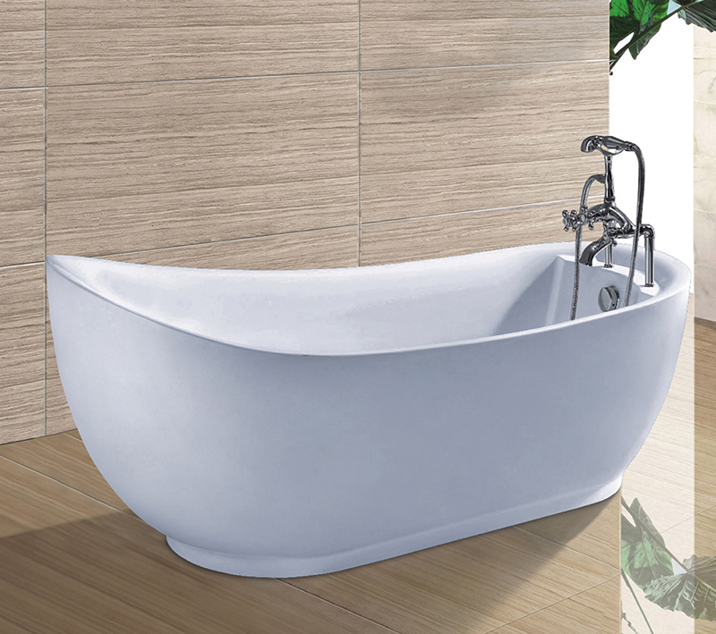 Egg Shape Matt&Glossy Acrylic Freestanding Bathtub (6036B)