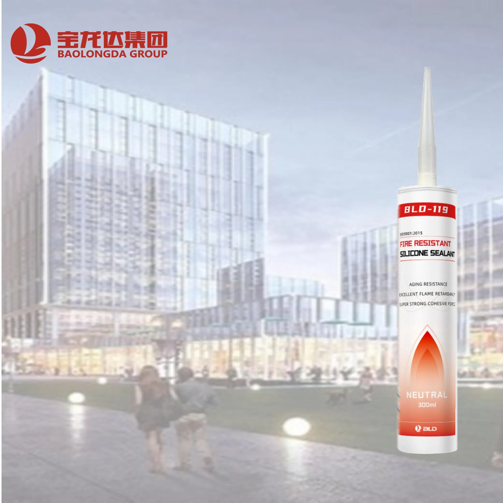 Fire-Resistant Silicone Sealant for Glass and Metal Bonding
