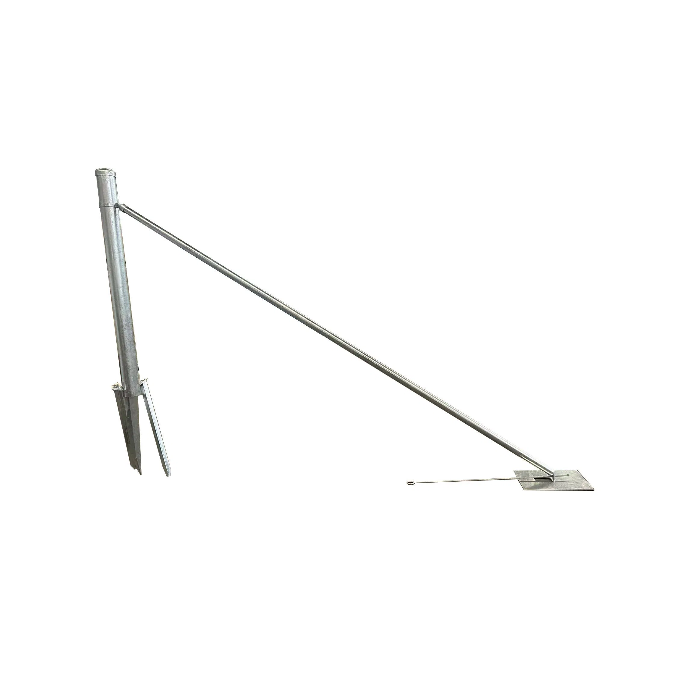Cheap Combination Farm Fence Stay Post Assembly Galvanised Steel Round Strainer Post for Farm Fencing and Livestock Fence