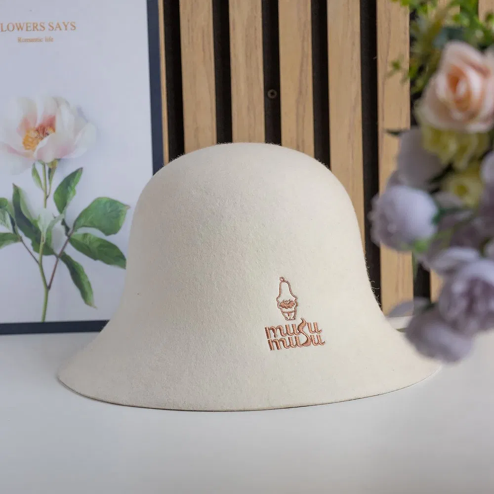 Direct-Manufacturer Wool Felt Sauna Cap - 2-3mm Thickness & Dye Options