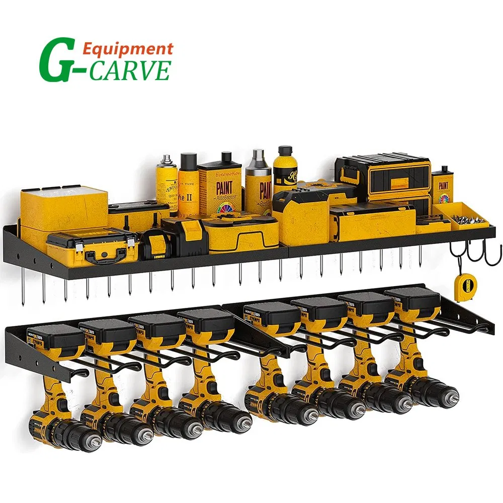 Power Tool Organizer, Garage Organization with 7 Drill Holders