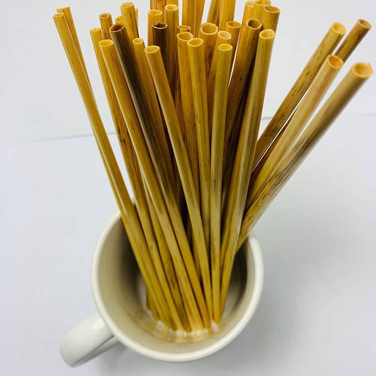 Wholesale Eco-Friendly Biodegradable Disposable Cocktail Drinking Straw Nature Wheat Straw