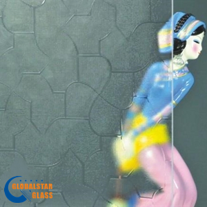 5mm 6mm 8mm Ultra Clear Fluted Moru Pattern Tempered Glass