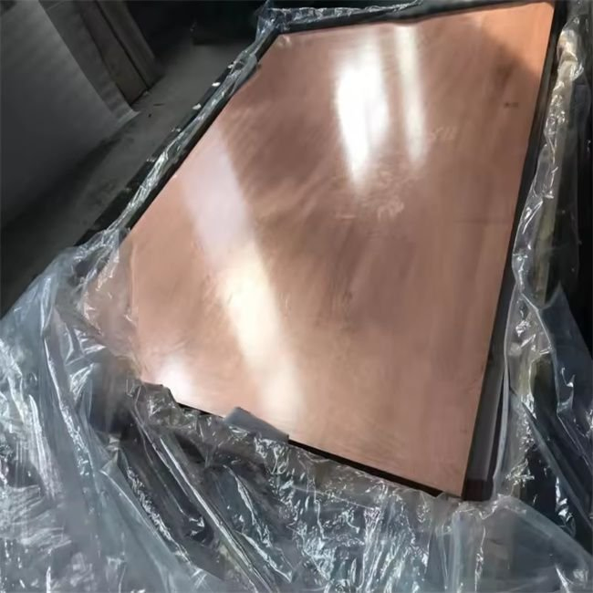 99.9% Pure Copper 1 mm Thick Polished Copper Sheet Price Per Ton