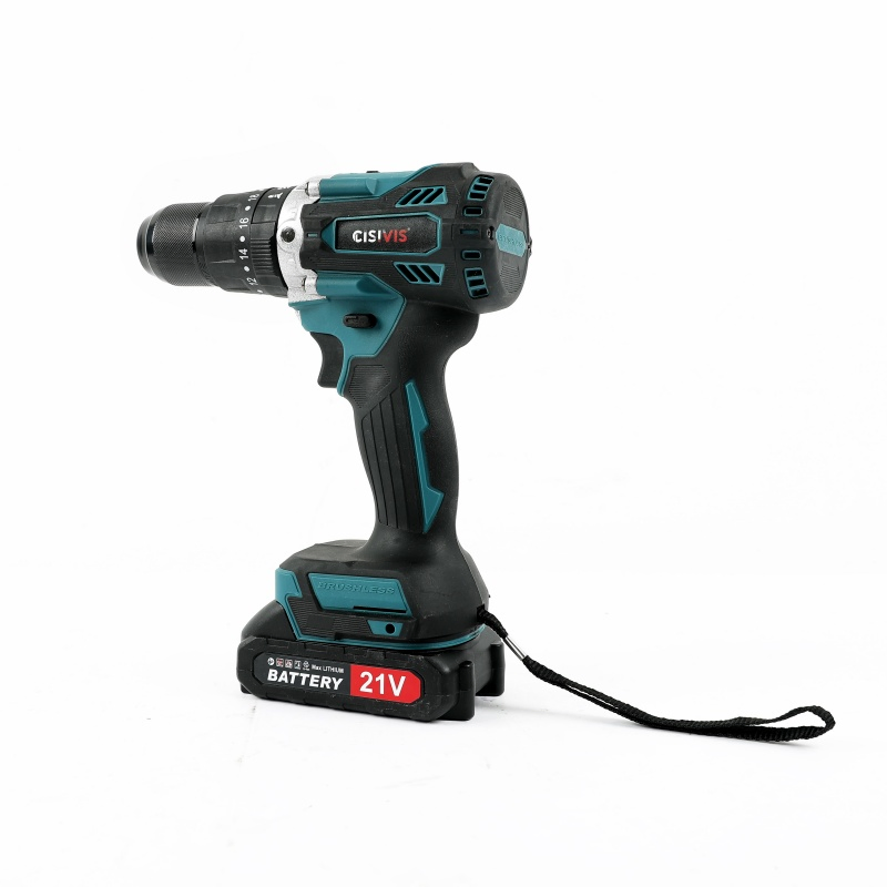 21V Brushless Portable Electric Hand Drill High Torque 128nm Impact Drill