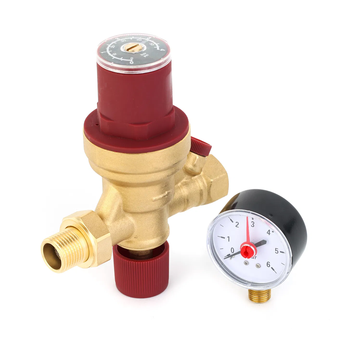 Hpfv02 with Gauge, Auto Filling Valve, Pressure Reduce Valve, Pre-Adjustable Filling Valve, Filling Valve, Brass Filling Valve, Pressure Control Valve