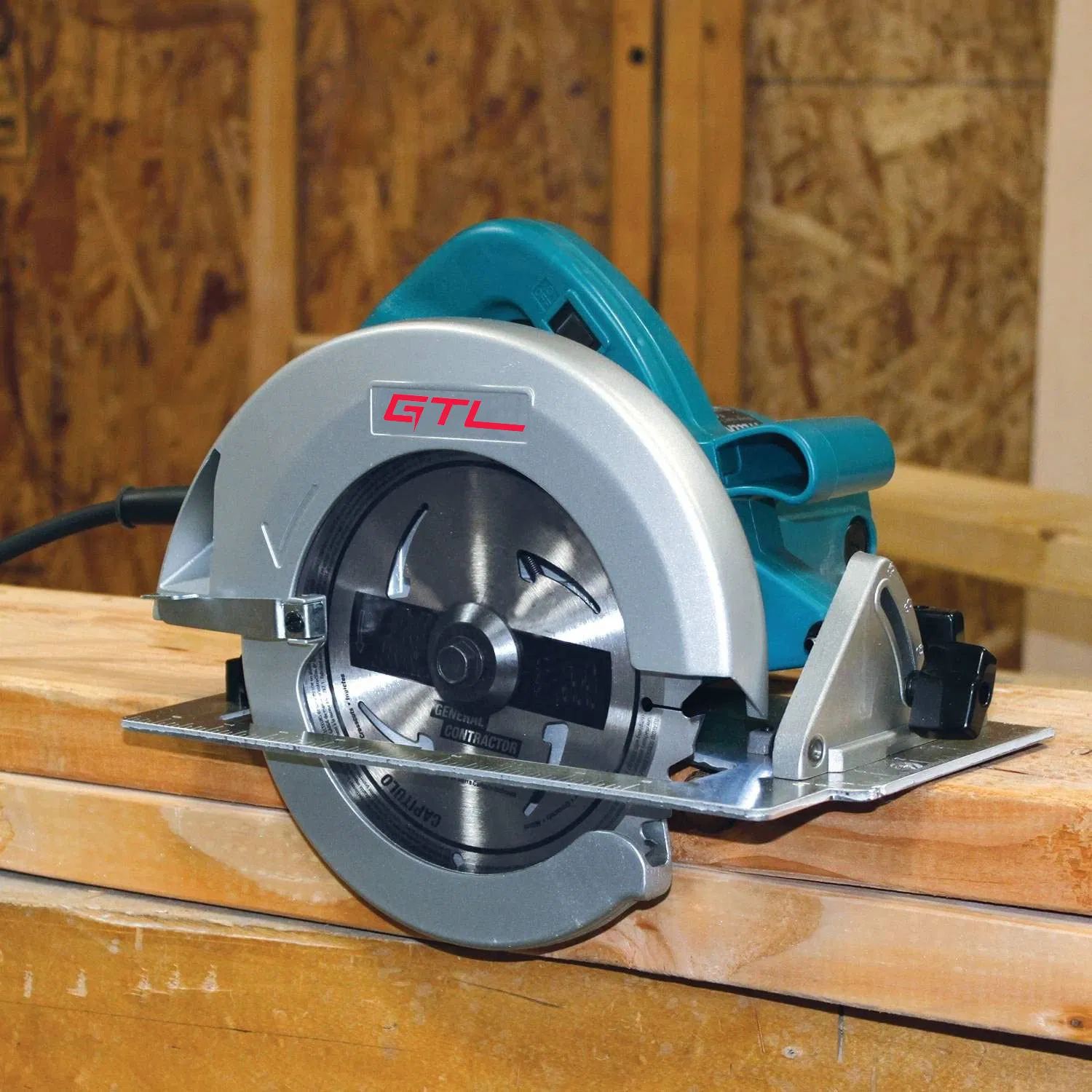 1300W Power Tool 185mm Electric Circular Saw with Adjust for Straight, Crosscuts, Bevel Cuts, Angled Cuts, Repeat Cuts, Woodworking (CS010)