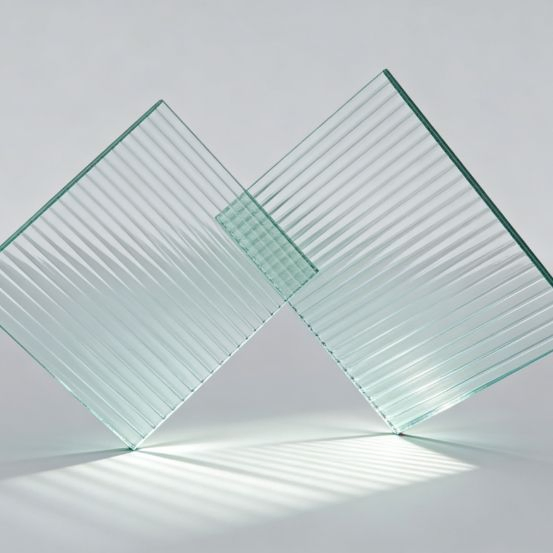 Fluted/Frosted Glass for Entryway Screen, Light and Luxurious Translucent Decorative Partition