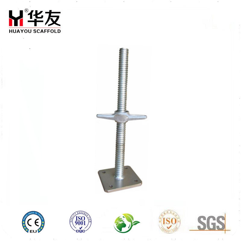 Galvanized Scaffolding Adjustable Base Jack Scaffold Universal Screw Jack Base for Sale