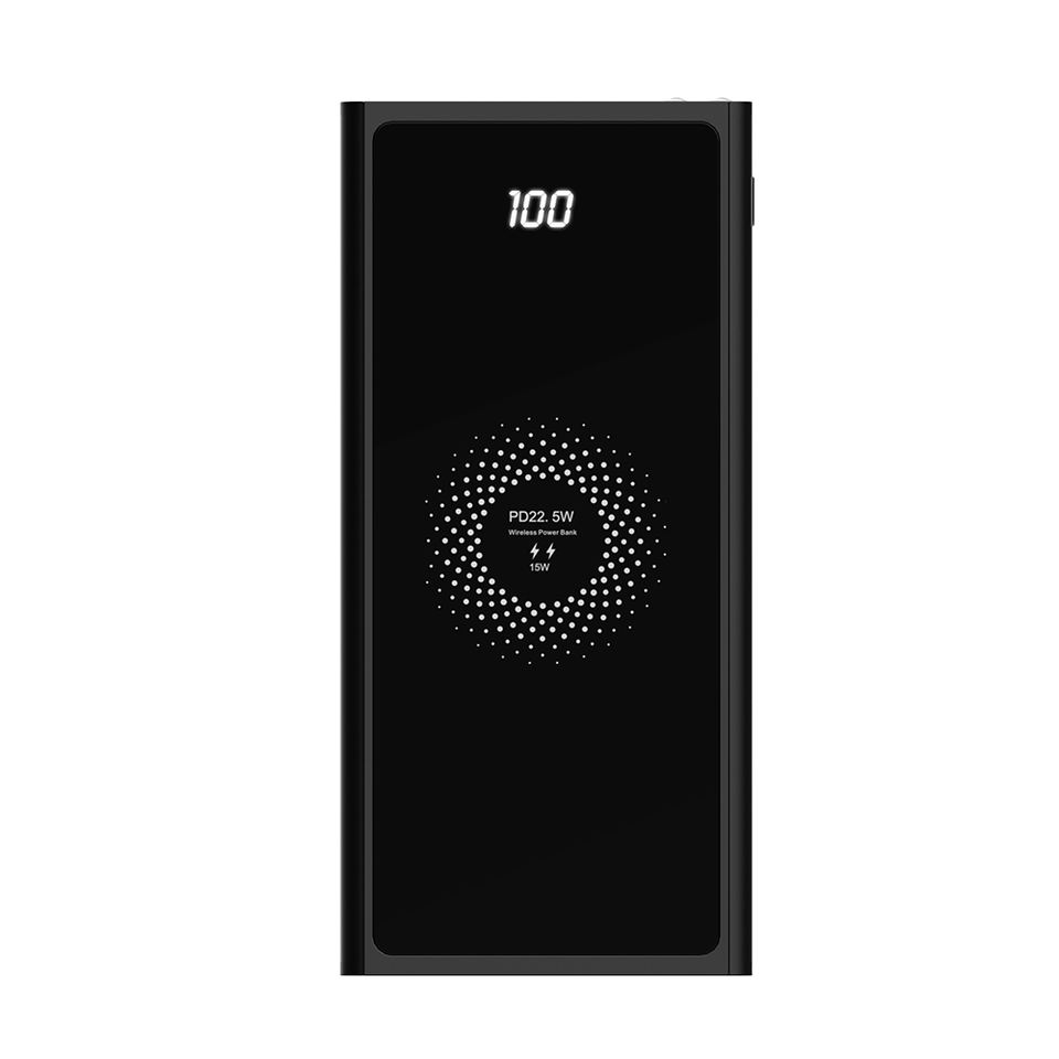 Пауэрбанк 22500 мАч с дисплеем, PD 22.5W и беспроводной зарядкой 15W