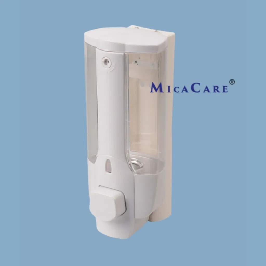 Bathroom 350ml Liquid Plastic Soap Dispener for Hand Wash and Shower Gel