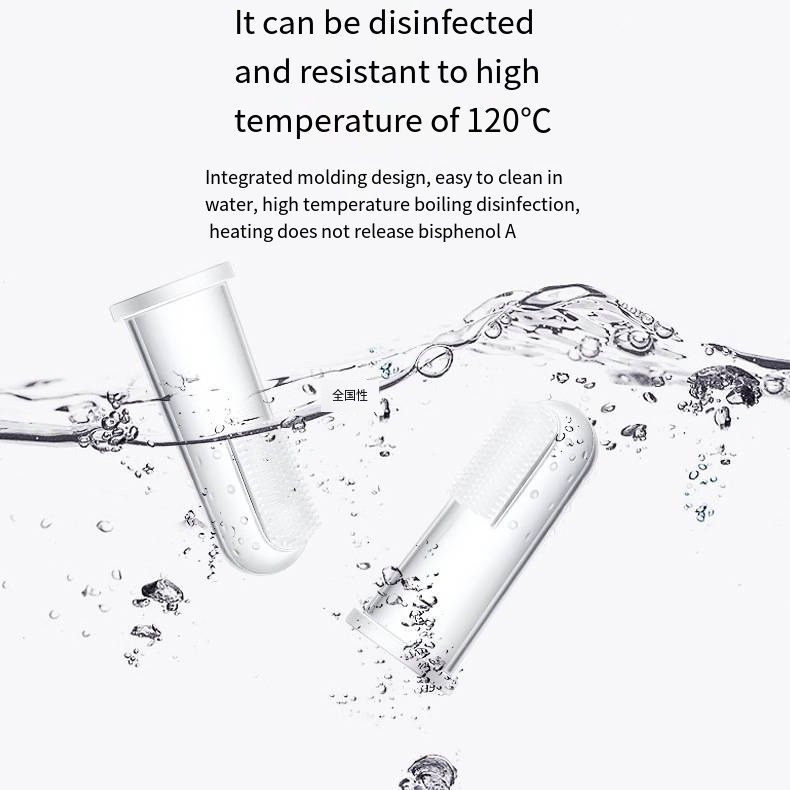 New Born Babi Convenience Stores Finger Toothbrush Soft Silicone Easy to Clean Baby Oral Cavity Massage Toothbrush for Children