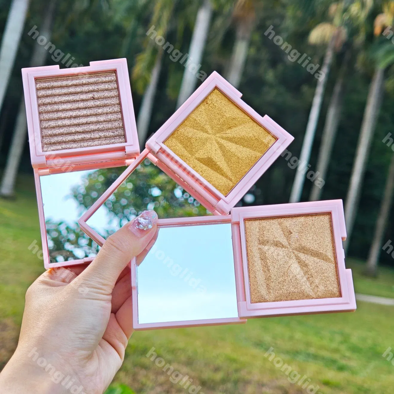 7 Colors Face Highlighter Private Label Bronzer Makeup Highlight Waterproof