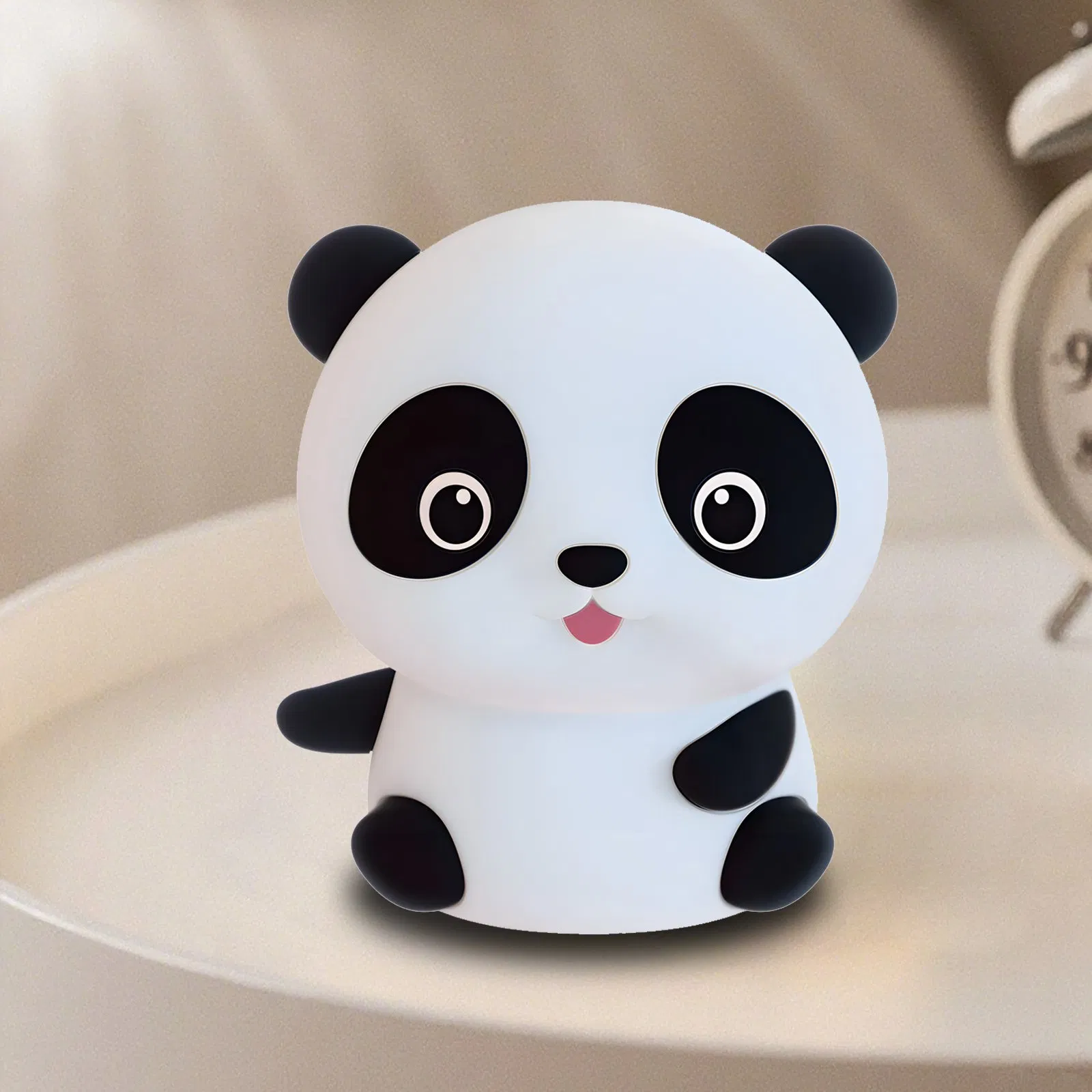 Силиконовая лампа Panda 117, мягкий ночник с таймером