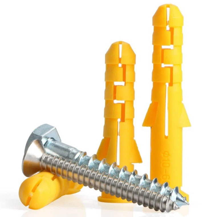 Нейлоновый пластиковый анкерный болт 'Малый желтый горбыль'